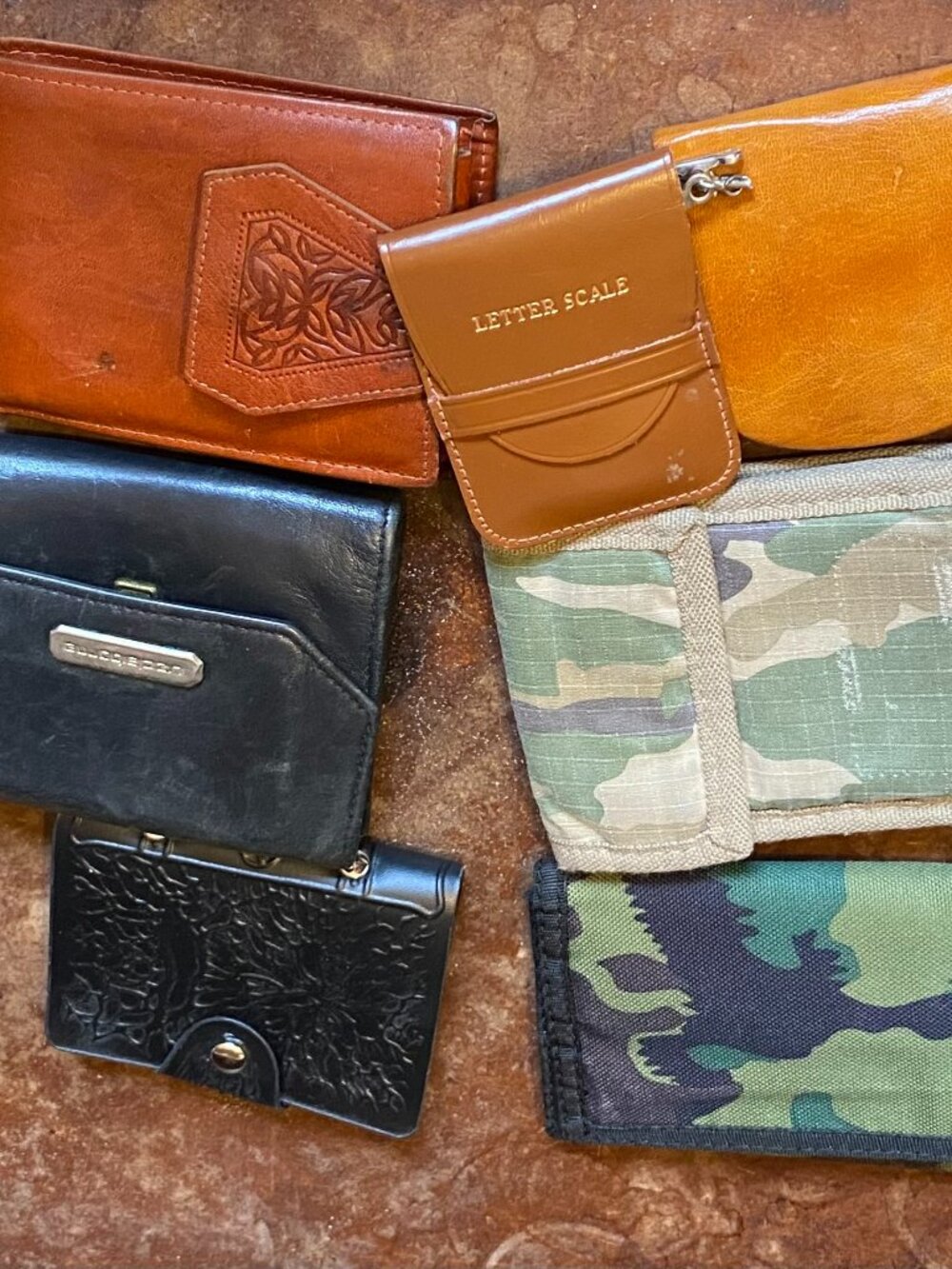 LOT Vintage Wallets Coin Pouches Magik Pocket Compendium Camouflage Hurley